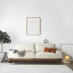 Nadine Frame Sofa, Walnut Frame, L-SHAPE [SALE]